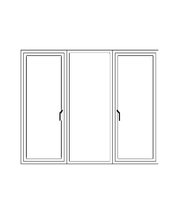 پنجره‌های لولایی uPVC