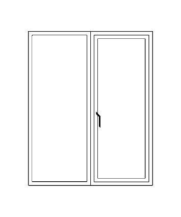 پنجره‌های لولایی uPVC