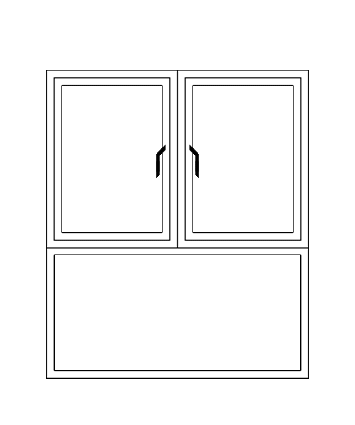 پنجره‌های upvc دوحالته